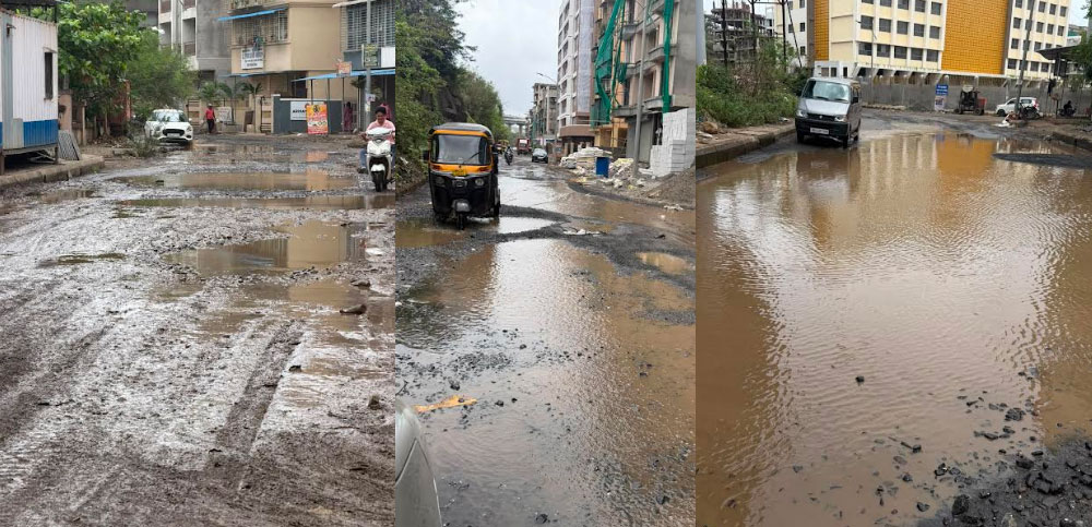 उलवे नोडमध्ये रस्त्यांची चालण